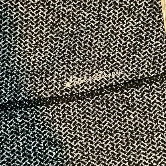 EDDIE BAUER Leggings Herringbone Black White Pants Activewear Size Medium - Picture 2 of 7